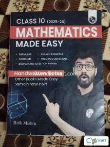 PW CBSE Class 10 Mathematics Made Easy Handwritten Notes Ritik Mishra