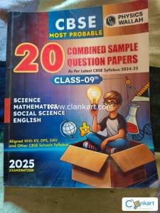 PW CBSE Class 9th 20 Combined Sample Paper Latest Edition