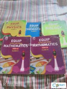 PW EQUIP MATERIAL FOR CLASS 10 , SET OF 5 BOOKS, USEFUL FOR BOARD EXAM