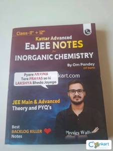 Buy Pw Eajee Notes Inorganic Chemistry By Om Pandey Book In Excellent
