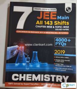 PW JEE Main  Chemistry PYQs 143 shifts