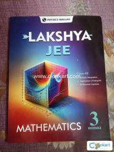 PW lakshya JEE mathematics module-3 for class 12