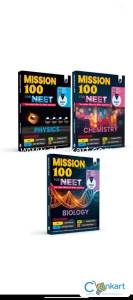 PW mission 100  Physics, chemistry, biology combo book set