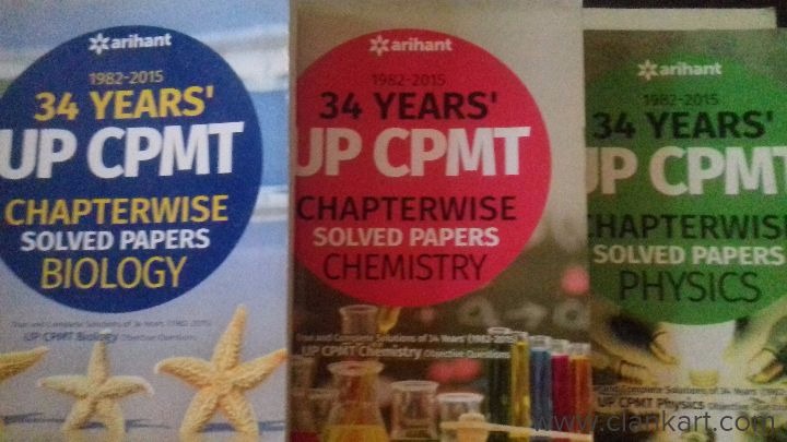 Package-Chapterwise solved papers of BIOLOGY PHYSICS CHEMISTRY for PMT