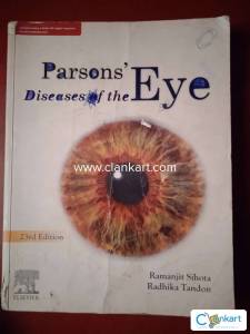 Parsons' Diseases Of The Eye 23rd Edition By Ramanjit Sihota