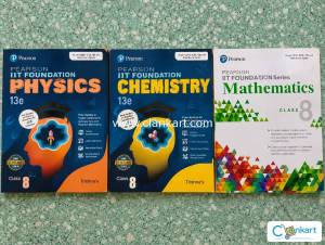 Pearson IIT Foundation Class 8 PCM  Physics Chemistry Maths  Unused