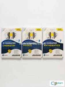 Pearson class 7 IIT Foundation PCM Books set of 3