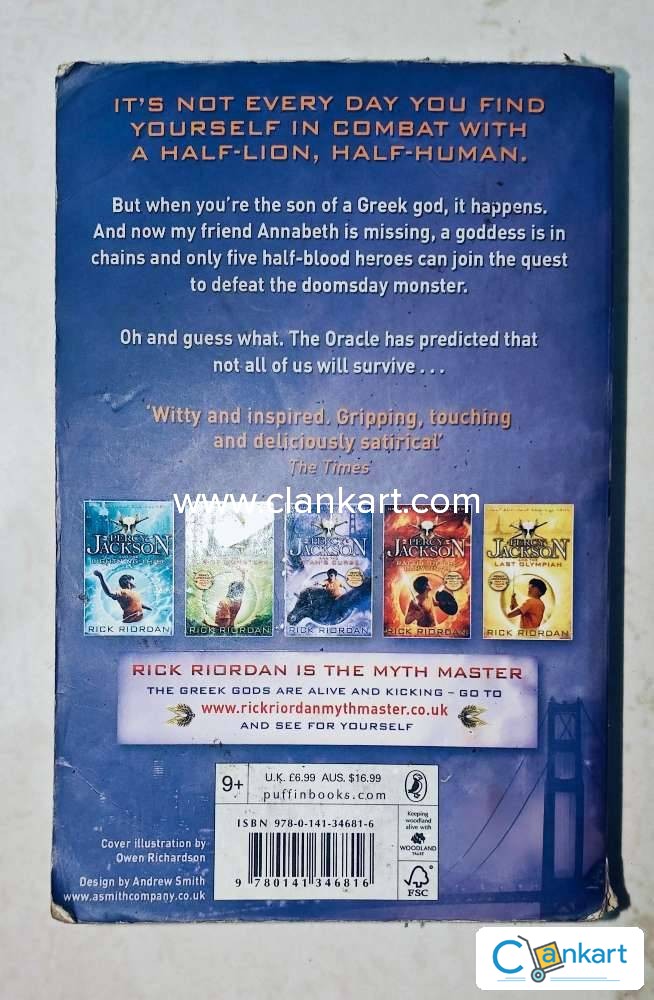 Buy 'The Titan's Curse (Percy Jackson And The Olympians, #3)' Book In ...