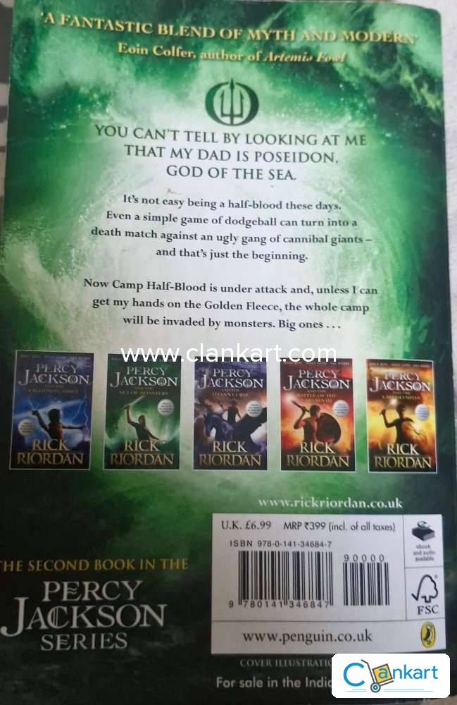 Buy 'The Sea Of Monsters (Percy Jackson And The Olympians, #2)' Book In  Excellent Condition At Clankart.com