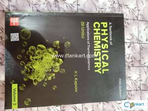 Physical Chemistry by K L Kapoor (5th edition) vol.3 at 40% discount