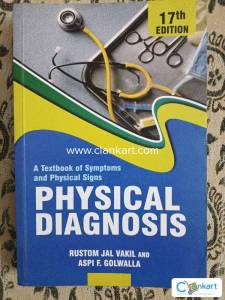 Physical diagnosis 17th edition by Golwalla for diagnostic methods
