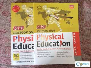 Physical education textbook and solution book for class 12