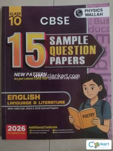 PhysicsWallah 15 Sample QuestionPapers for 2026 Exam- English Class 10