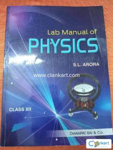 Physics lab manual for class 12 by S.L Arora
