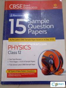 Physics sample paper book for class 12th with SHORT notes for chapters