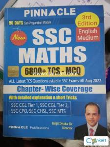 Pinnacle SSC Maths 3rd edition English medium new book