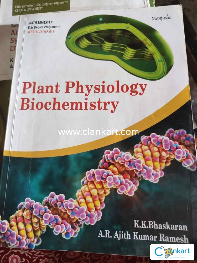 Buy 'Plant Physiology Biochemistry 6th Semester BSC Degree Programme Kerala  University' Book In Excellent Condition At Clankart.com