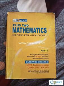Plus Two Maths Reference book by new jyothi publications , NCERT