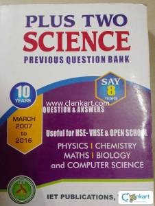 Plus two science previous question bank