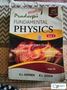 Pradeep's Fundamental Physics Vol.1 for Class 12