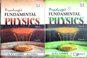 Pradeep's fundamental physics for class XI (volume 1, volume 2)