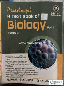 Pradeeps Biology Vol. 1 for class 11
