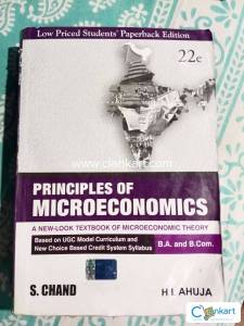Principal of microeconomics for B.A. and B.COM.