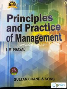 Principles and practice of management
