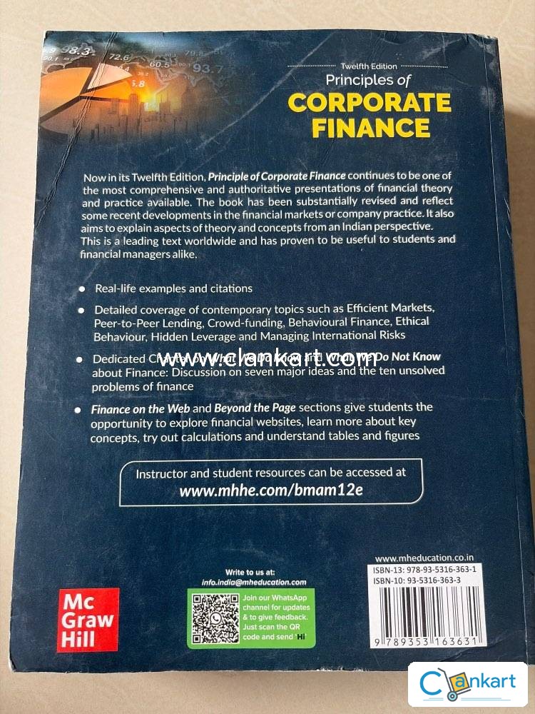 Buy 'Principles Of Corporate Finance,' Book In Excellent Condition