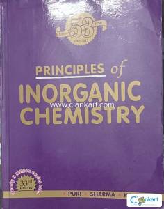 Principles of Inorganic Chemistry by Puri Sharma kalia
