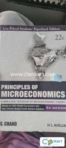 Principles of Microeconomics for B.A and B