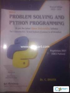 Problem solving python programming