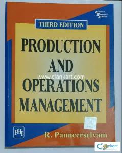 Production And Operations Management 3rd Ed By Panneerselvam