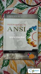 Programming in ANSI C