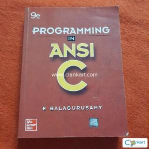 Programming in ANSI C by E Balagurusamy(9 edition)