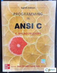 Programming in Ansi C 8th Ed Book By E Balagurusamy