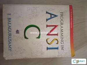 Programming in Ansi c