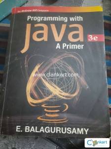 Programming with java A primer