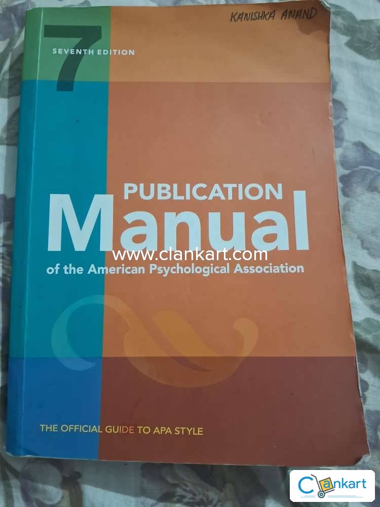 Apa publication manual discount