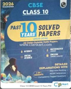 Pw Class 10 4 subject 10 years pyqs book