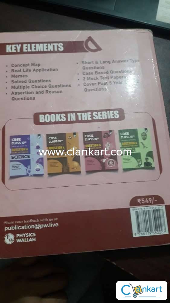 Buy 'Pw Cbse Class 10th Mathematics Question Bank' Book In Excellent ...