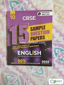 Pw class 10 english 15 sample paper booklet