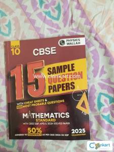 Pw class 10 mathematics booklet with 15 sample paper
