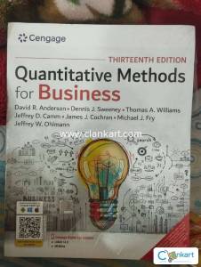 QUANTITATIVE METHODS FOR BUSINESS, 13TH EDITION  Author(s) David R. An