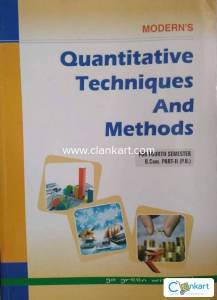 QUANTITATIVE TECHNIQUES AND METHOD