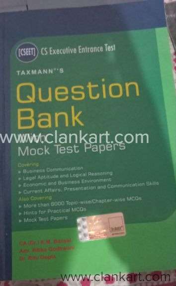QUESTION BANK WITH MOCK TEST PAPERS FOR CSEET