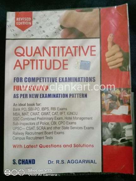 Quantative Aptitude by RS Agarwal for all competitive exams