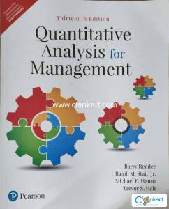 Quantitative Analysis for Management (Barry Render) Pearson 13th E