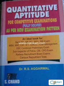 Quantitative Aptitude for competitive examination by Dr. R.S.Aggarwal