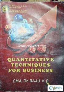 Quantitative Techniques For Business for 4th semester BBA/B.Com